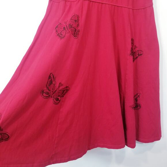 Eshakti Butterfly Embroidered Fit & Flare Dress - Picture 6 of 11
